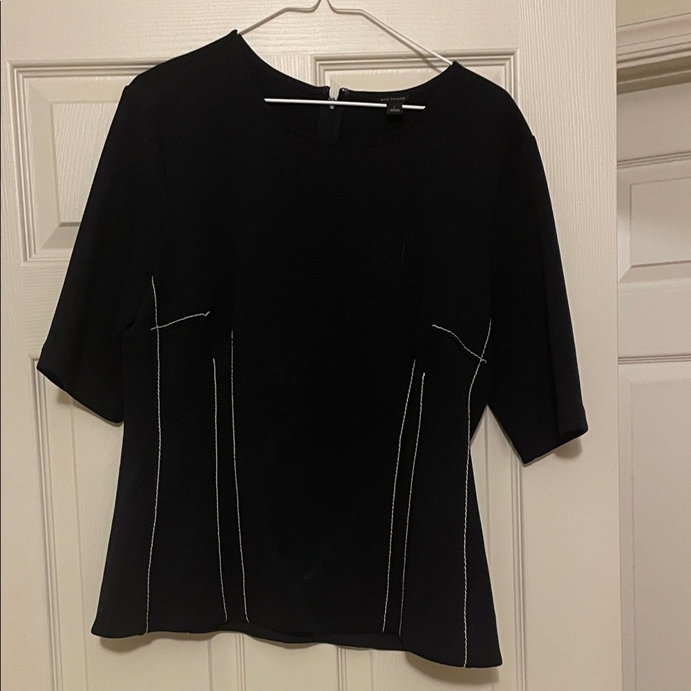 Cute black-and-white dress top rare
